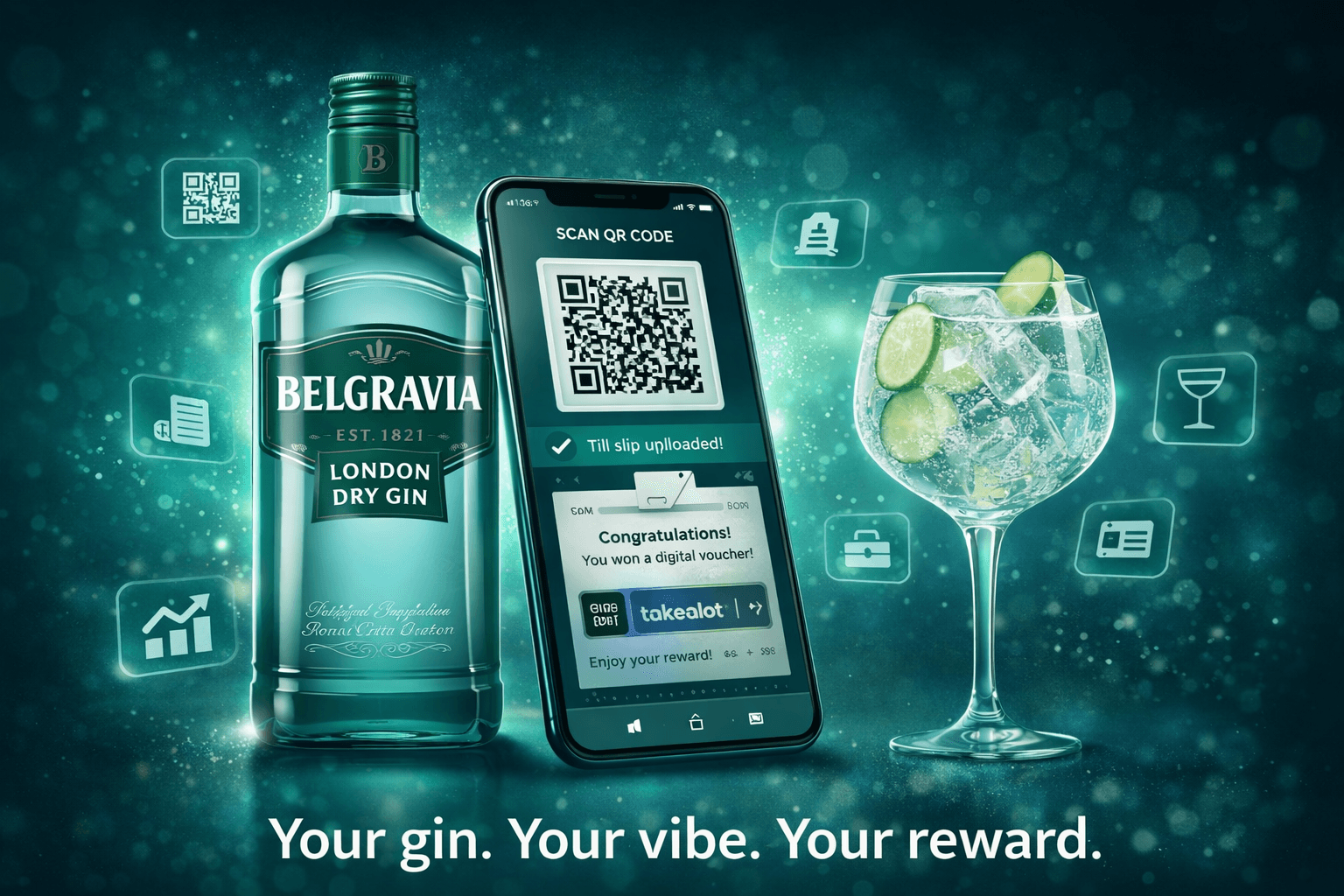 Belgravia London Dry Gin Make It Your Own campaign